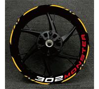 Reflective Motorcycle Wheel Rim Sticker For Benelli BN302 TNT250 502C 302S TRK502 Stripe Reflective Decal Stickers Hub Waterproof Decals Kit Decorative