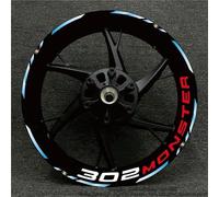 Reflective Motorcycle Wheel Rim Sticker For Benelli BN302 TNT250 502C 302S TRK502 Stripe Reflective Decal Stickers Hub Waterproof Decals Kit Decorative