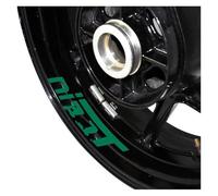 Reflective Motorcycle Wheel Stickers Hub Decoration Decals for NINET for Ninet(Reflective Green)