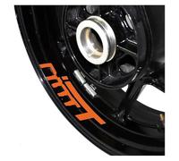 Reflective Motorcycle Wheel Stickers Hub Decoration Decals for NINET for Ninet(Reflective Orange)