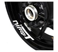 Reflective Motorcycle Wheel Stickers Hub Decoration Decals for NINET for Ninet(Reflective Silver)