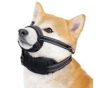 Reflective Muzzle Soft Fully Closed Muzzle Regulable Multifunctional for Prevents Unwanted Behaviors Pet