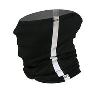 Reflective Neck Gaiter High Visibility Safety Bandana Balaclava Headband Face Cover Breathable Wind Dust UV Protection Scarf for Outdoor Sports (Black)