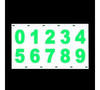 Reflective Numbers for Mailbox, Reflective Numbers for Mailbox Outdoors - 0-9 Reflective Invisible Digital Sticker, Registration Number | Numbers