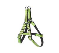 Reflective Nylon Dog Harness, Strong and Adjustable, Ideal for Safe Walks and Night Visibility.