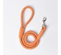 Reflective Nylon Dog Leash - 127cm Long, 2mm Thick Rope - Sturdy Metal Clasp - Comfortable Padded Handle - Night Safety Walking Lead for Small Medium Large Dogs - 6 Vibrant Colors (Orange)
