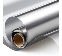 Reflective One Way Window Film UV Blocking Anti Glare Mirror Film Sun Protection & Privacy Tint for Home/Office Heat Control Grey Silver Various Sizes