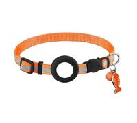 Reflective Pet Collar With Waterproof Tracker-Holder Adjustable Nylon CatsCollar Breakaway Holder Cats