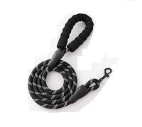 Reflective Pet Dog Leash, Explosion-Proof, Large and Medium-Sized Dog (Black, 1.5m*1.0cm)