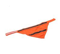 Reflective Pet Dog Puppy Scarf Collar Bib Neckerchief Soft Breathable Comfortable Safety Accessory for Small Medium Dogs Walking at Night Fluorescent Yellow Orange S M L (L)