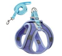 Reflective Pet Harness - Adjustable Dog Vest No Pull with Reflective Strips | Soft Padded Breathable Mesh Harness for Cats, Small and Large Dogs, Anti-Breakaway