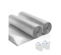 Reflective Radiator Foil - Energy Saving Insulation with 3M Self-Adhesive Pads - Easy to Install,Cut to Size - Reduce Heat Loss & Lower Bills - 2pk Covers 18+ Radiators (10m x 60cm)