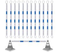 Reflective Retractable Traffic Cone Bar - Adjustable Road Safety Connector for Parking Control & Traffic Management - Durable, Portable, Easy to Use