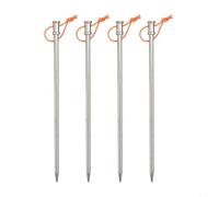 Reflective Rope 4pcs Ti Tent Pegs Lightweight Ground Stakes for Your Next Camping Adventure (25cm)