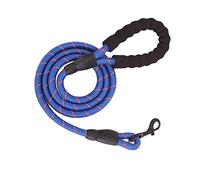 Reflective Round Nylon Dog Leash - 2m/3m/5m Length & 1.2cm Diameter - Ideal for Large Dogs - Walk Your Dog Safely - Blue Color Option