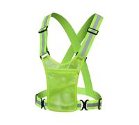 Reflective Running Vest - High Visibility Safety Vest | Adjustable Reflective Gear with Phone Pocket | Lightweight Reflective Vest for Jogging Cycling Transportation Walking Construction Work