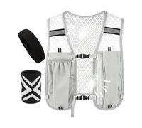 Reflective Running Vest - Sports Equipment with Headband and Bracelet, Lightweight Running Vest | Suitable for Men and Women for Outdoor Trail Training, Fitness Walking