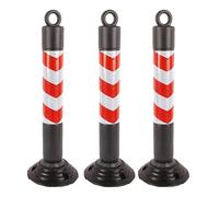 Reflective Safe Bolds 29.5" Set of 3 Portable Traffic Cones Flexible Parking Guidance System High Visibili Traffic Control for Outdoor Use