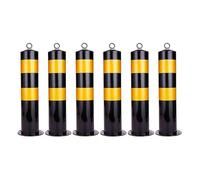 Reflective Safe Bolds with Hanging Ring6Pack Parking Ber Posts for Traffic Control Driveway Protect & Outdoor Use Black Traffic Cones