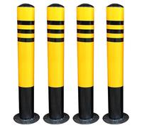 Reflective Safety Bollard - 4PCS Parking Barrier Post, Traffic Delineator for Driveways, Durable & Visible for Traffic-Sensitive Areas, H75cm x W8.9cm