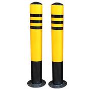 Reflective Safety Bollard - 4PCS Parking Barrier Post, Traffic Delineator for Driveways, Durable & Visible for Traffic-Sensitive Areas, H75cm x W8.9cm