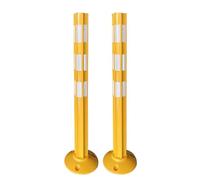 Reflective Safety Bollard Posts for Enhanced Visibility in Road Construction, Parking Lots, and Traffic Control