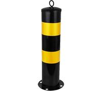 Reflective Safety Bollards - 5Pcs Parking Barriers & Driveway Security Posts, Durable Traffic Control, Ideal for Entrances & Outdoor Spaces