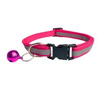 Reflective Safety Collar for Cats Adjustable 19-32 cm with Bell Quick Release Function for Optimal Visibility at Night (One Size)