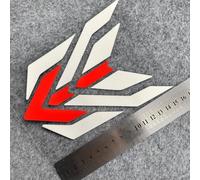 Reflective Safety Stickers for Motorcycle Helmet Bike Car(A silver+red)