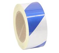 Reflective Safety Tape, 2 Inch x 150 Feet Hazard Warning Stripe for Walls, Floors, Pipes, Equipment, Ideal for Halloween Decoration and Party Use
