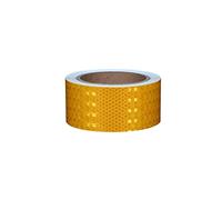 Reflective Safety Tape 5cm x 10m High Viscosity Adhesive Warning Band for Outdoor Use Perfect for Cars Trucks Trailers s - Yellow