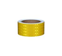 Reflective Safety Tape 5cm x 10m High Viscosity Adhesive Warning Band for Outdoor Use Perfect for Cars Trucks Trailers s - Yellow