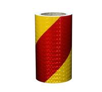Reflective Safety Tape, PVC Reflective Warning Tape With Adhesive Multicolor 5-30 cm x 10 m(20 cm X 10 meters)