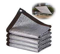 Reflective Shadow Fabric Aluminet 6m x 11m 99% UV Resistant Grommeted Outdoor Sun Shade Net for Garden Patio Greenhouse - Silver Sun Protection Mesh