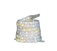 Reflective Shoe Laces Flat For Sneakers Luminous Shoelaces Moon Star Pattern Canvas Colorful Shoestring Glow(Light blue yellow,XXL)