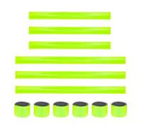 Reflective Slap Bands Safety Snap Bracelets Reflector High Visibility Wrist Strap for Night Cycling Running 12PCS high visibility wristbands reflective arm wrist bands reflector snap bracelets