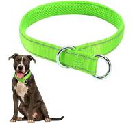Reflective Slip Collar, Soft Nylon Padded Training Choke Collar Adjustable for Female Male Small Medium Large Dogs