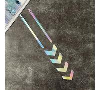 Reflective Star Arrow Stripes Decals Compatible with Motorcycle Car Scooter Fender PET Resistant to Water Salt and Oil (A optical maser)