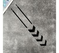 Reflective Star Arrow Stripes Decals Compatible with Motorcycle Car Scooter Fender PET Resistant to Water Salt and Oil (A Black)