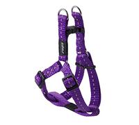 Reflective Step-in Adjustable Harness for Small Dogs; matching collar and lead available, Purple