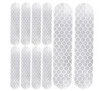 Reflective Sticker Set - Reflective Hat and Bicycle Stickers, Weatherproof Adhesive Safety Sticker for Helmet, Backpack, Jacket, Night Outdoor Protection, High Visibility in the Dark | Jogging