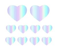 Reflective Stickers - 10pcs Colorful, Glow-In-The-Dark Reflector Stickers, Safety Helmet Sticker for Helmet Car Motocross Mountain Scooter Stroller Backpacks Luggage