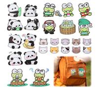 Reflective Stickers, 26 Pack Waterproof Bike Stickers Night High Visibility Car Decals Outdoor Safety Adhesive Sticker Frog Panda Cat Warning Sticker for Warning Bicycle, Scooters, Helmets, Bag