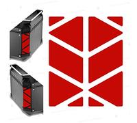 Reflective Stickers compatible with GIVI Monokey Trekker Outback Top Case Aluminium Top Case 42 58 ltr (Red)