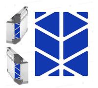 Reflective Stickers compatible with GIVI Monokey Trekker Outback Top Case Aluminium Top Case 42 58 ltr (Blue)