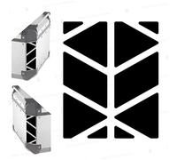 Reflective Stickers compatible with GIVI Monokey Trekker Outback Top Case Aluminium Top Case 42 58 ltr (Black)