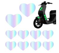 Reflective Stickers For Bicycle,Reflective Stickers For Car - 10 Colorful Reflective Bike Stickers For Tire | Decorative Stripe For Tire That In The Dark, Stripe