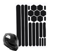 Reflective Stickers, Stickers for Motorcycle Helmets, Invisible Helmets, Simple and Effective Self-Adhesive Reflectors for Pushchairs Scooters Roller
