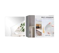 Reflective Sticky Squares - Self Adhesive Panels, Glossy Finish Pieces, Folding Panel Design, Quick Assembly Method | Fitness Hall Wardrobe Storage Styling Mood Accent