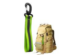 Reflective Strap Keychain - High Visibility Safety Tag, Fluorescent Neon Warning with Metal Hook, Sturdy Weatherproof Vinyl Coating, Ideal for Night Running Walking Cycling Hiking Camping